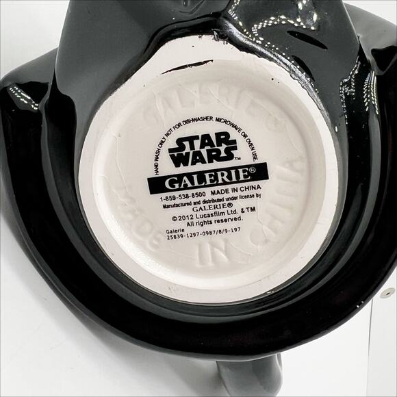 Star Wars Galerie 3D Darth Vader Face Black Ceramic Coffee Mug - Picture 6 of 8